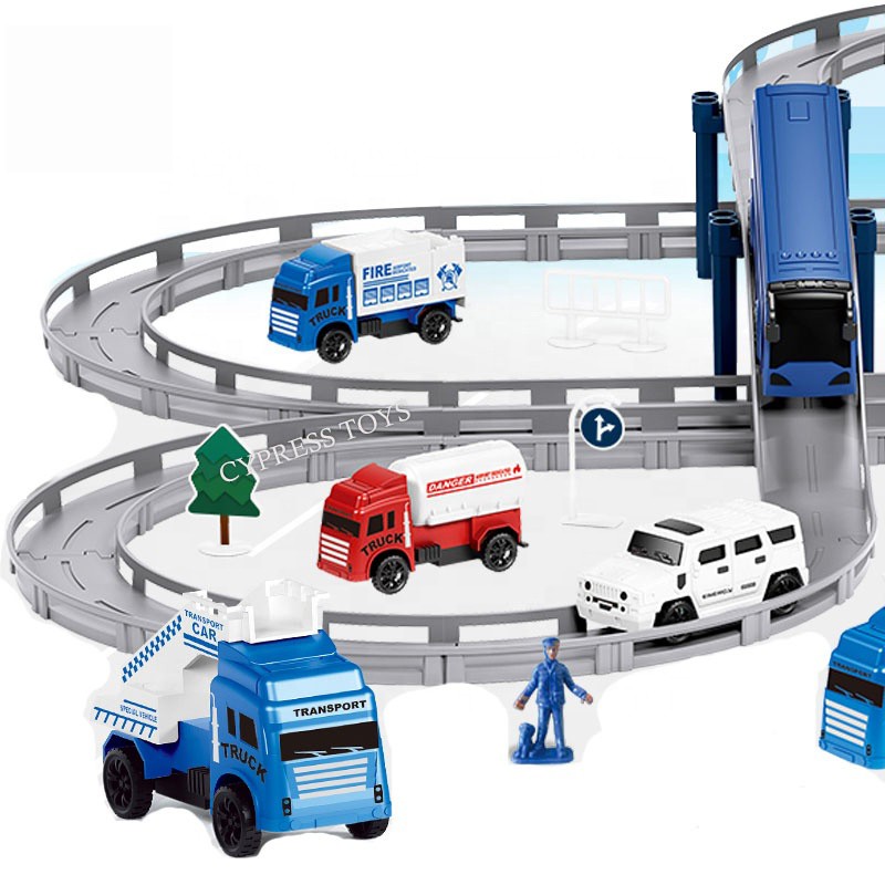Bộ sản phẩm đồ chơi mô hình vận tải thành phố có máy bay,  12 ô tô, biển báo..phát triển tư duy, thực hành cho bé - KAVY