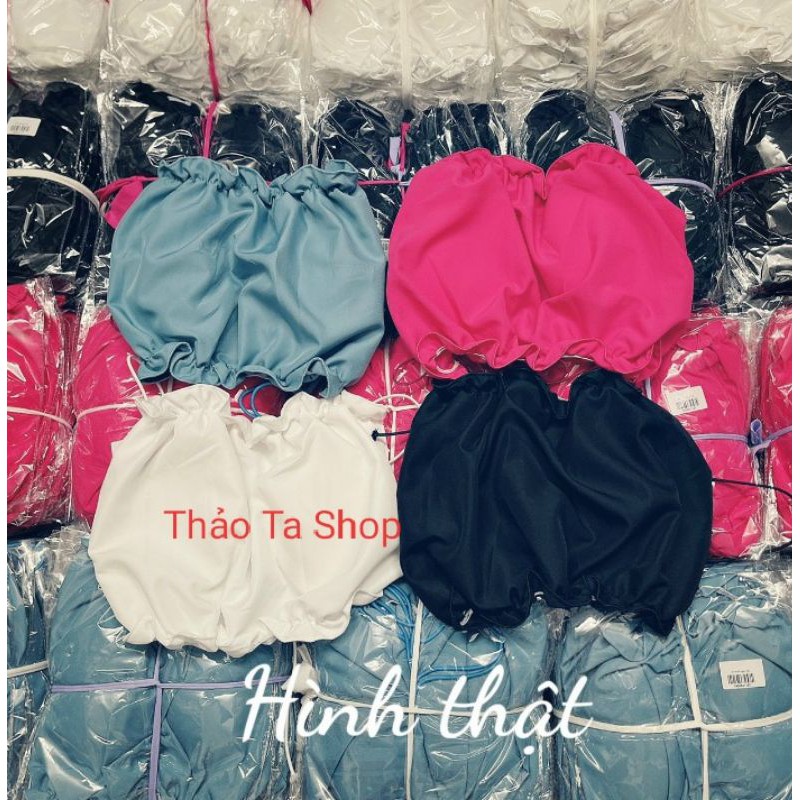 Áo mod ngực cột dây hở lưng chất vải kate nhật hàng y hình ( Free size từ 40-53kg)