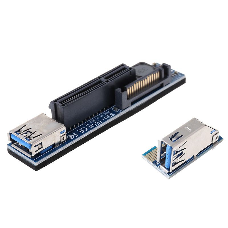 VIVI USB 3.0 PCIE SATA PCIé riser card from PCI Express X1 to X4 slots