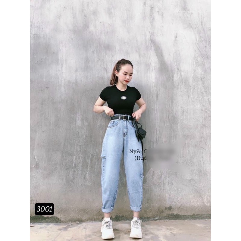 Quần baggy jeans rách sườn cá tính (3001), HÌNH THẬT TRẢI SÀN
