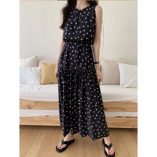 (ORDER) Đầm maxi bi (Hình chụp thật)