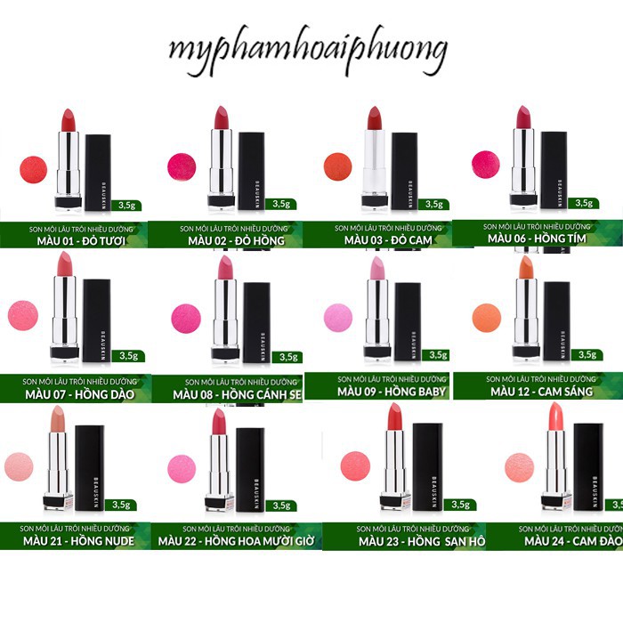 Son lì mềm môi Beauskin Crystal Lipstick Hàn Quốc 3.5g