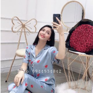Bộ ngủ pijama lụa satin siêu mát