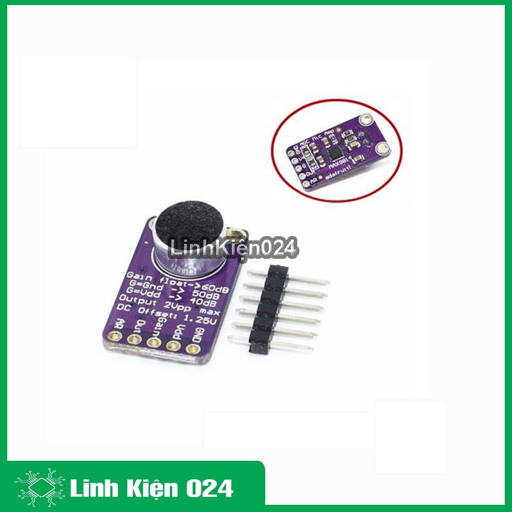 Module Cảm Biến Âm Thanh Tích Hợp AGC MAX9814