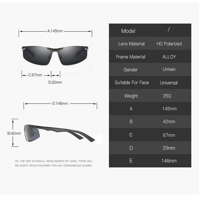 Kính râm phân cực nam dành cho người lái xe ô tô Kính nhìn ban đêm Chống lóa Kính râm lái xe phân cực