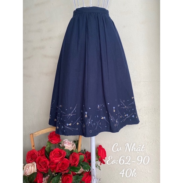 Chân váy dài vintage