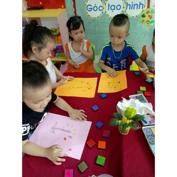 Mực màu in vân tay 20 màu khác nhau