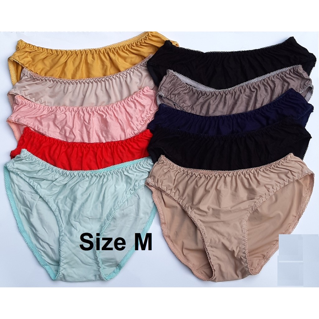 Bộ 10 quần lót nữ 45 đến 65 ký Vòng Eo tối đa 90cm ( Giá Rẻ) 100% Cotton
