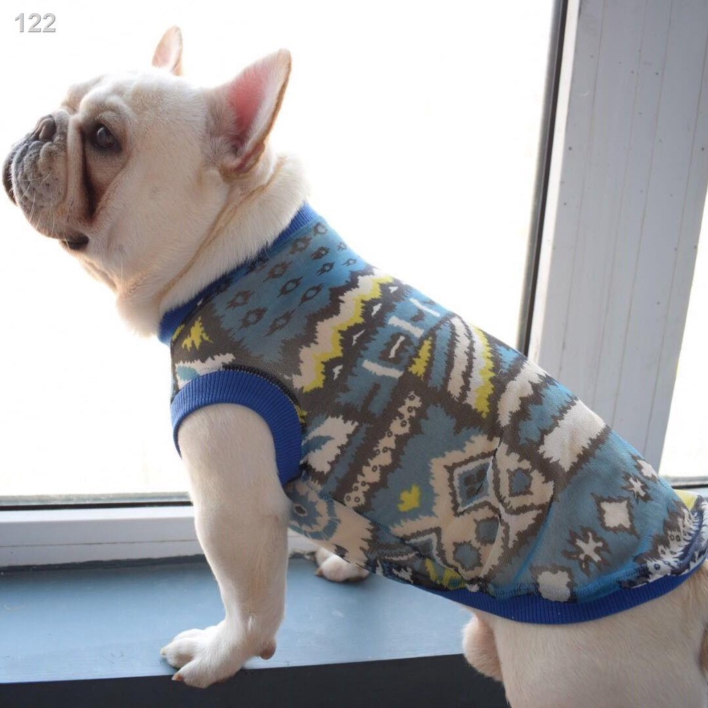 [Mới nhất ]Mùa hè Lưới Vest Chống lông thu tia UV Quần áo cho chó Pug Bull Bully Jing Ba Shapi