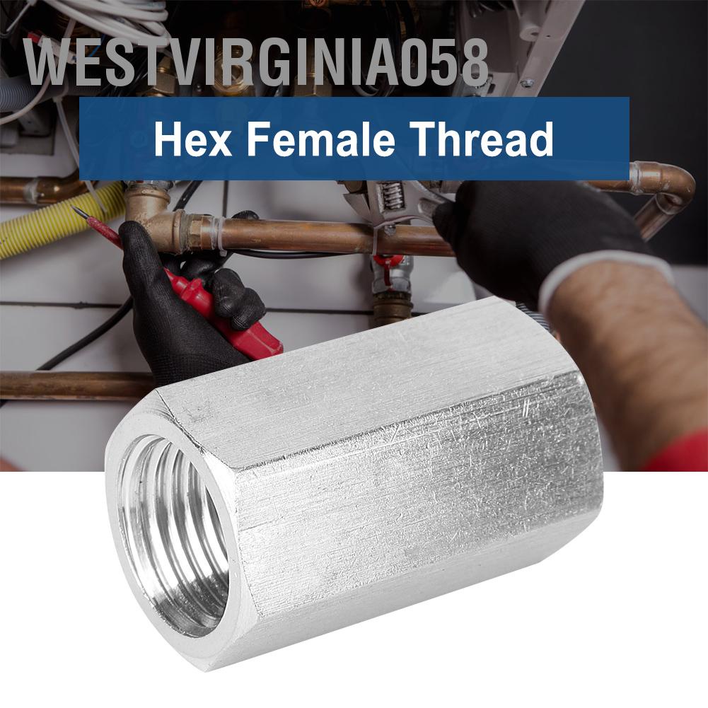 Hàng Hot Thép không gỉ BSPP Sợi nữ Sợi dây nối Hex Nut Rod Adapter Phù hợp cho kết nối đường ống nước Hàng giao ngayWestvirginia058