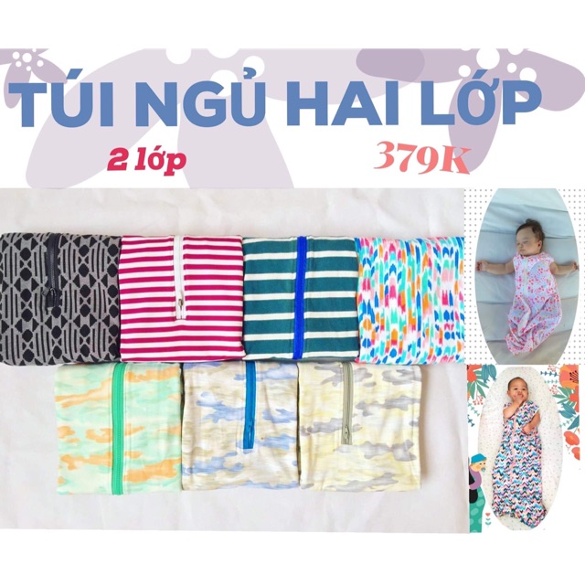 Túi ngủ 2 lớp  chũn cocoon
