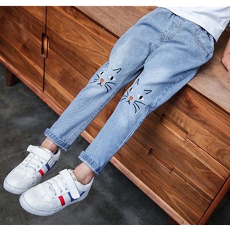 Quần Jeans Kiểu Dễ Thương Dành Cho Bé Gái