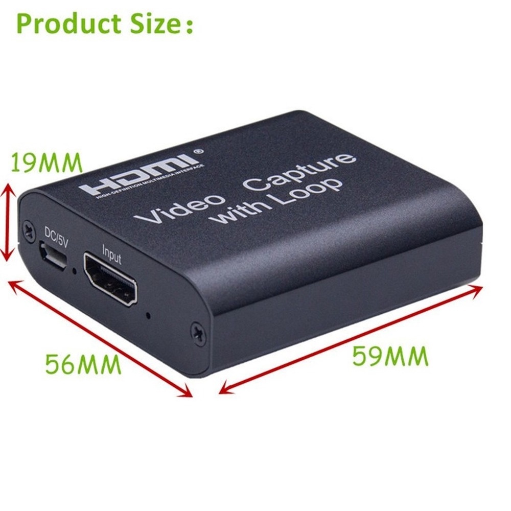 Thiết Bị Ghi Âm Cho Máy Tính PS4 Chuyển Đổi HDMI 4K Sang USB 2.0