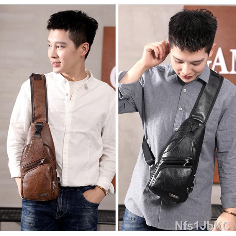 ♟❇Túi đeo chéo túi da thời trang nam cao cấp cá tính TDCN07 | BigBuy360 - bigbuy360.vn