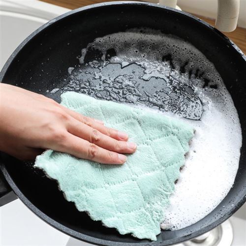 Khăn lau bếp siêu thấm set Khăn lau bếp, chén đĩa đa năng 2 mặt siêu mềm