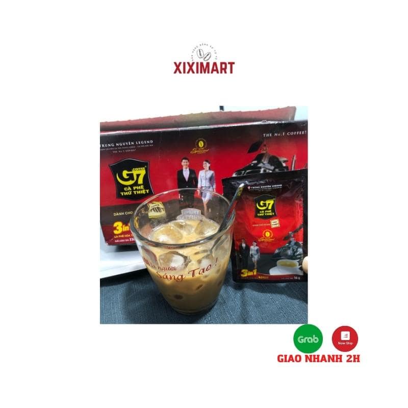 Cà phê đen G7 2in1 Hộp 240g 15 gói x 16g Trung Nguyên Legend