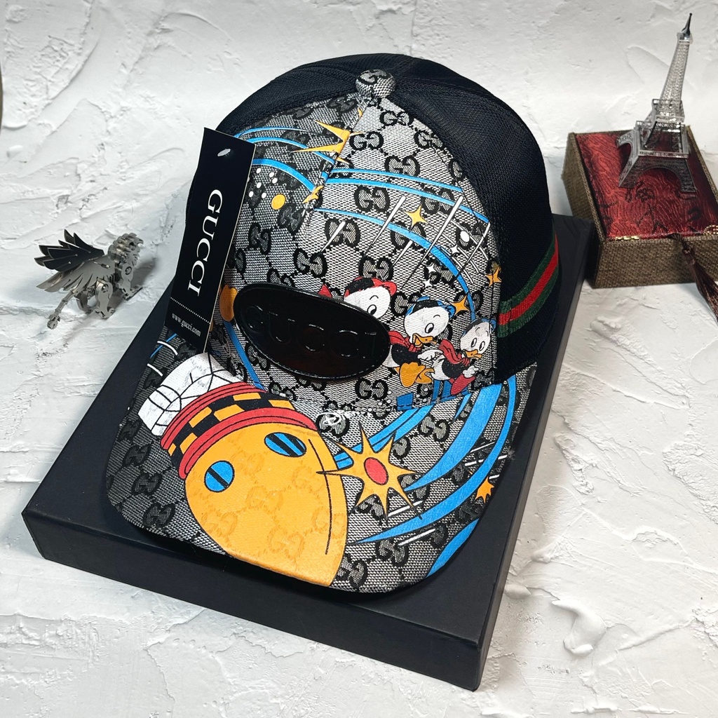 Mũ lưỡi trai, nón kết nam nữ GUCI VỊT DONALD DUCK vải Canvas siêu chất và ngầu (Ảnh thật)