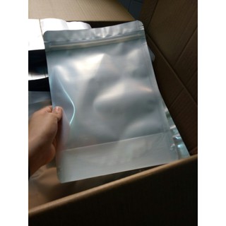 Túi zip đáy đứng mặt bạc mặt trong (có video và ảnh thật).