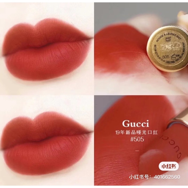 Son Gucci Matte màu 505 Janet Rust