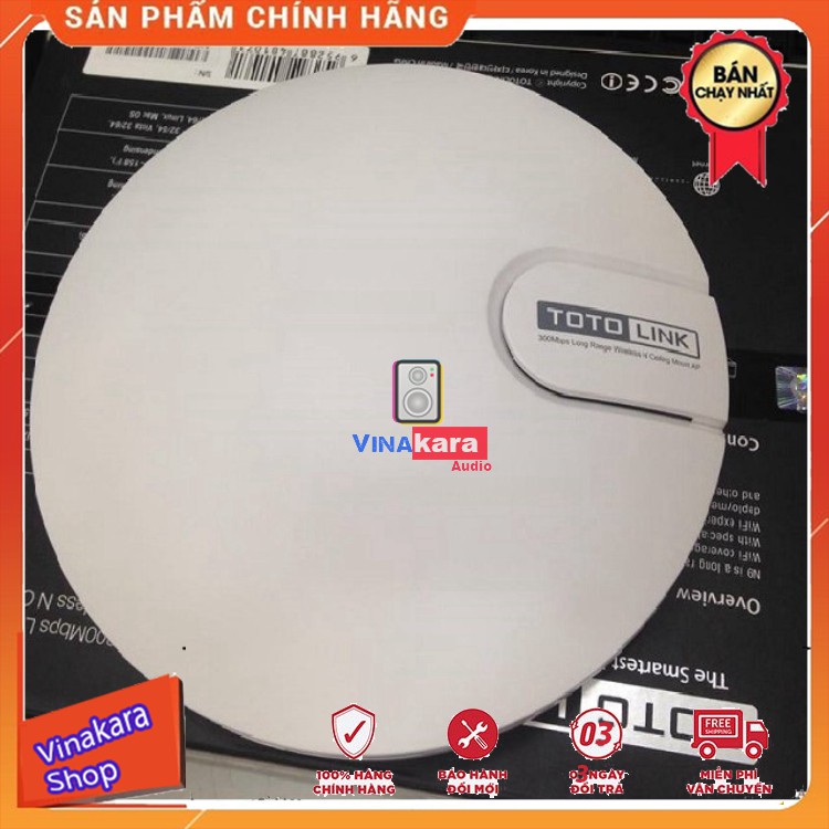 [loa hay nhất]  Bộ phát Wifi ốp trần Totolink N9-V2 chuẩn N 300Mbps - Chính Hãng