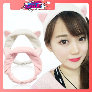 [Giá Sốc] [Rẻ] Băng đô tai mèo Etude - nhung mềm mượt [HN]