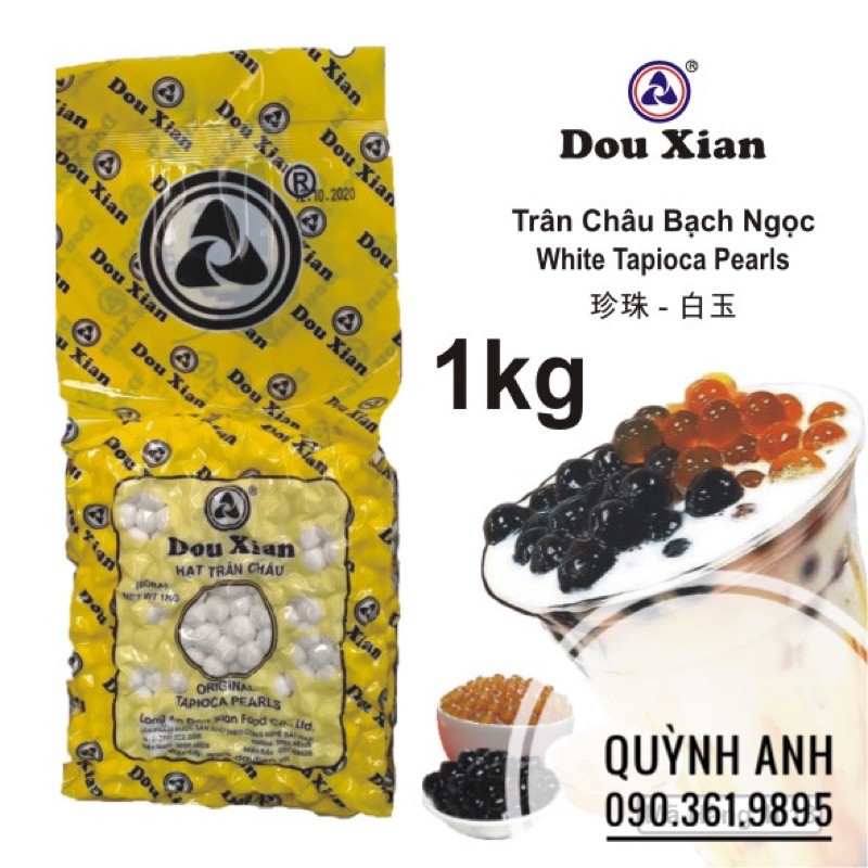 Trân châu đường đen/ hoàng kim/ trắng Dou Xian (Hàng Huy) gói 1kg