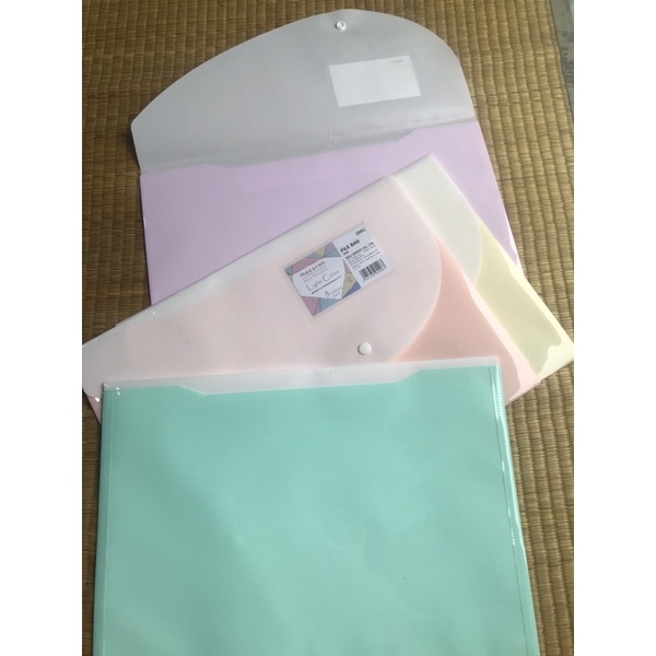 Túi đựng hồ sơ Clear Bag Deli Cao Cấp 5506 A4  - Túi cúc đựng tài liệu