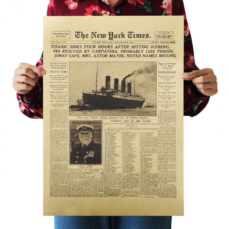 Poster giấy kraft trang trí quán cà phê