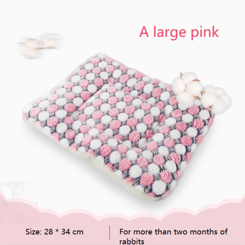 Qq Le Thảm Cotton Nhung Lông Cừu Dày Ấm Áp Hình Thỏ Totoro Chuột Hamster Guinea Lợn