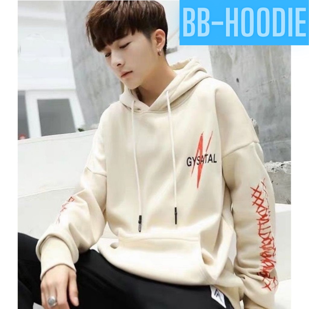 ÁO KHOÁC HOODIE NỈ UNISEX FORM RỘNG NAM NỮ IN KÝ TỰ GYSATAL CHẤT VẢI NỈ CỰC KỲ DÀY GIỮ ẤM CỰC TỐT