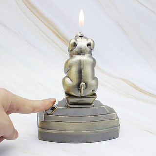 Gạt tàn kiêm bật lửa, hình con heo phú quý độc đáo