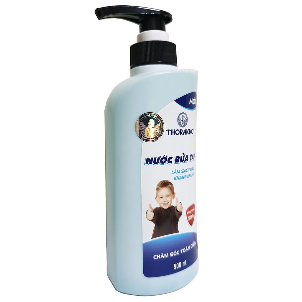 Nước rửa tay sạch da, kháng khuẩn mềm mại da tay Thorakao 500ml