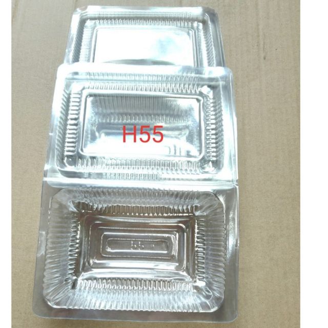 Hộp nhựa định hình H55 - Hộp đựng thực phẩm H55 - Lốc 100 cái