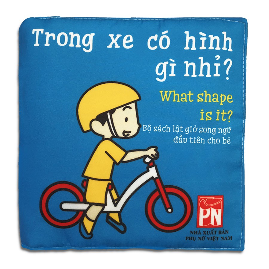 Trong Xe Có Hình Gì Nhỉ? - Sách vải lật giở song ngữ