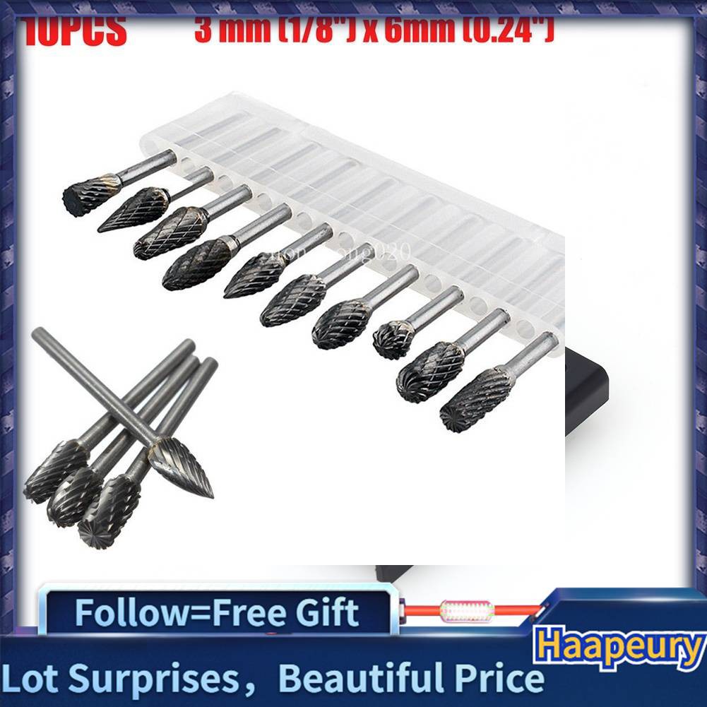 One Set 10 Mũi Khoan Thép Vonfram Cacbua