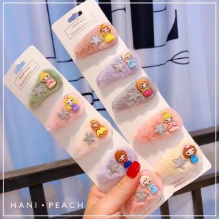 SET 5 KẸP BẤM TÓC MÁI LÔNG NHUNG SIÊU MỀM