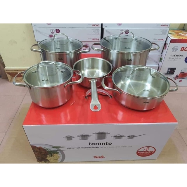 Bộ nồi Fissler Toronto 5 nồi