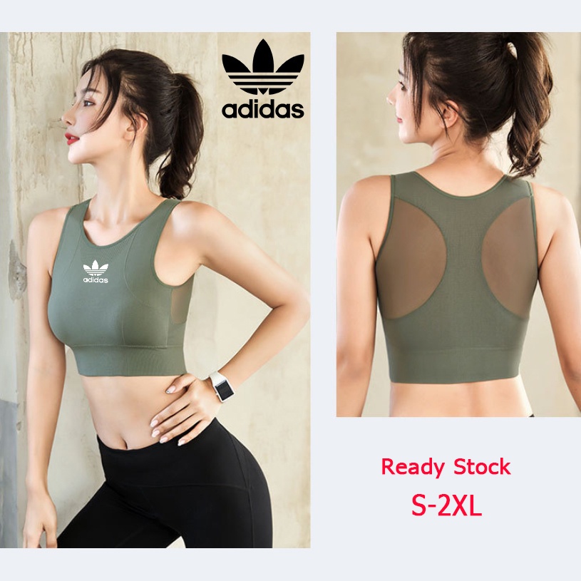 Adidas Áo Ngực Thể Thao Chống Sốc Thiết Kế Quyến Rũ Trẻ Trung Cho Bạn Gái