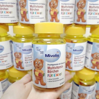 Kẹo gấu chip chip Mivolis lọ 60 gấu/ 120g