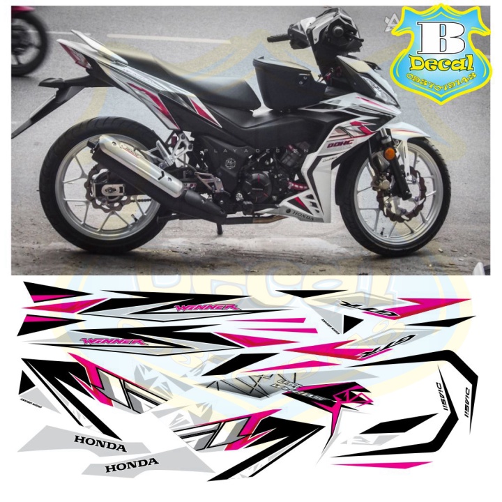 ( Quí khách vui lòng mang ra tiệm cho thợ dán ) Tem winner v1 trắng mới