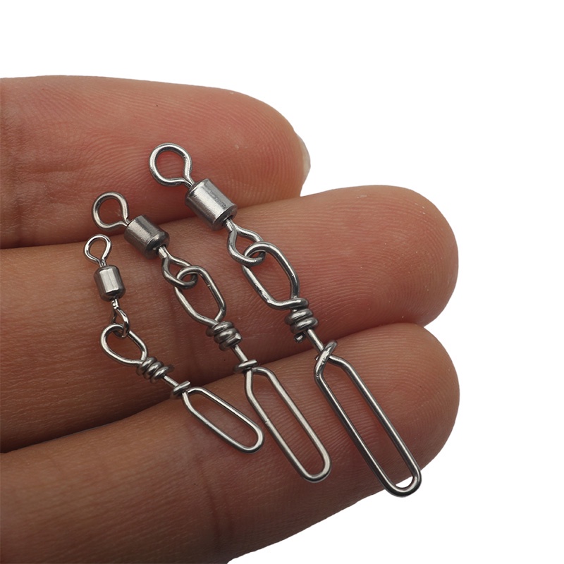 Set 10 Khớp Khuyên Nối Cần Câu Cá Bằng Thép Không Gỉ