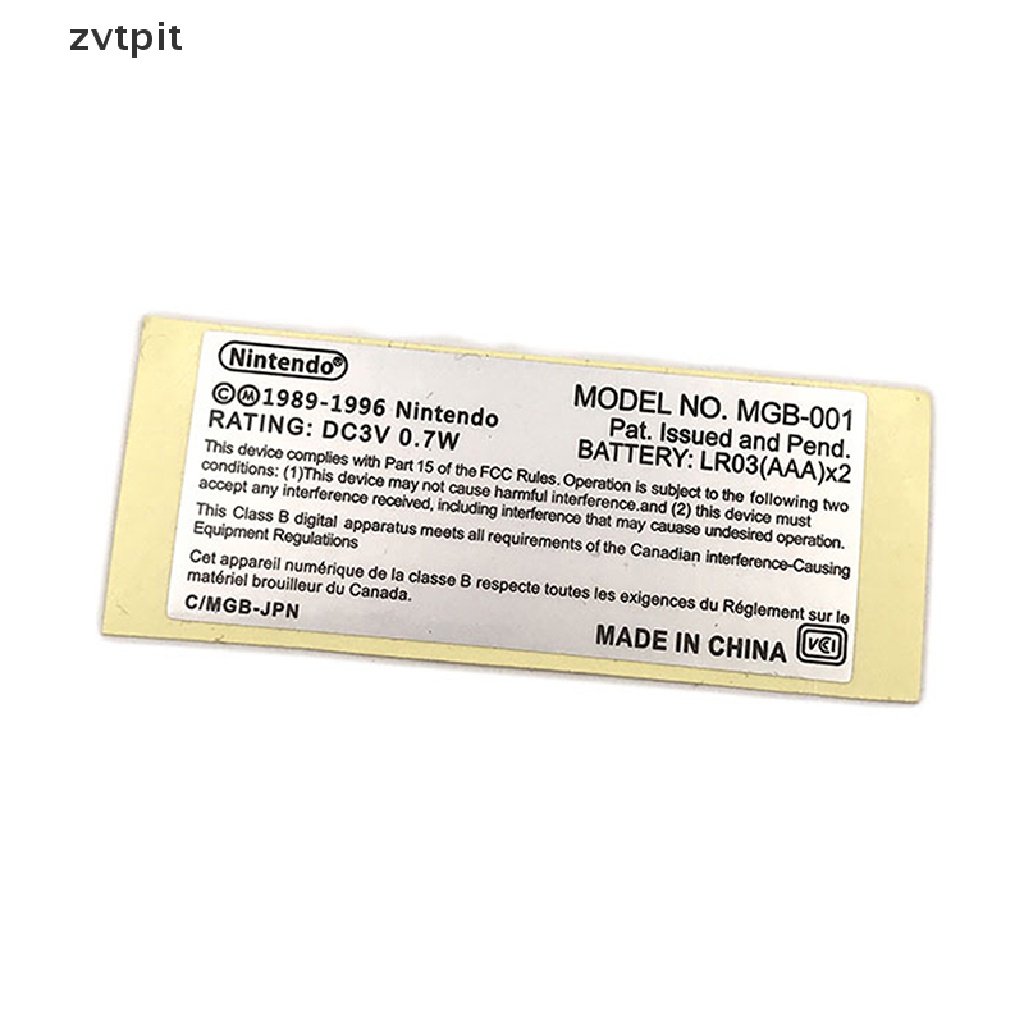 Bộ 2 Miếng Dán Thay Thế Cho Máy Chơi Game Nintendo GBP GBC GBA SP 001 101 DSF