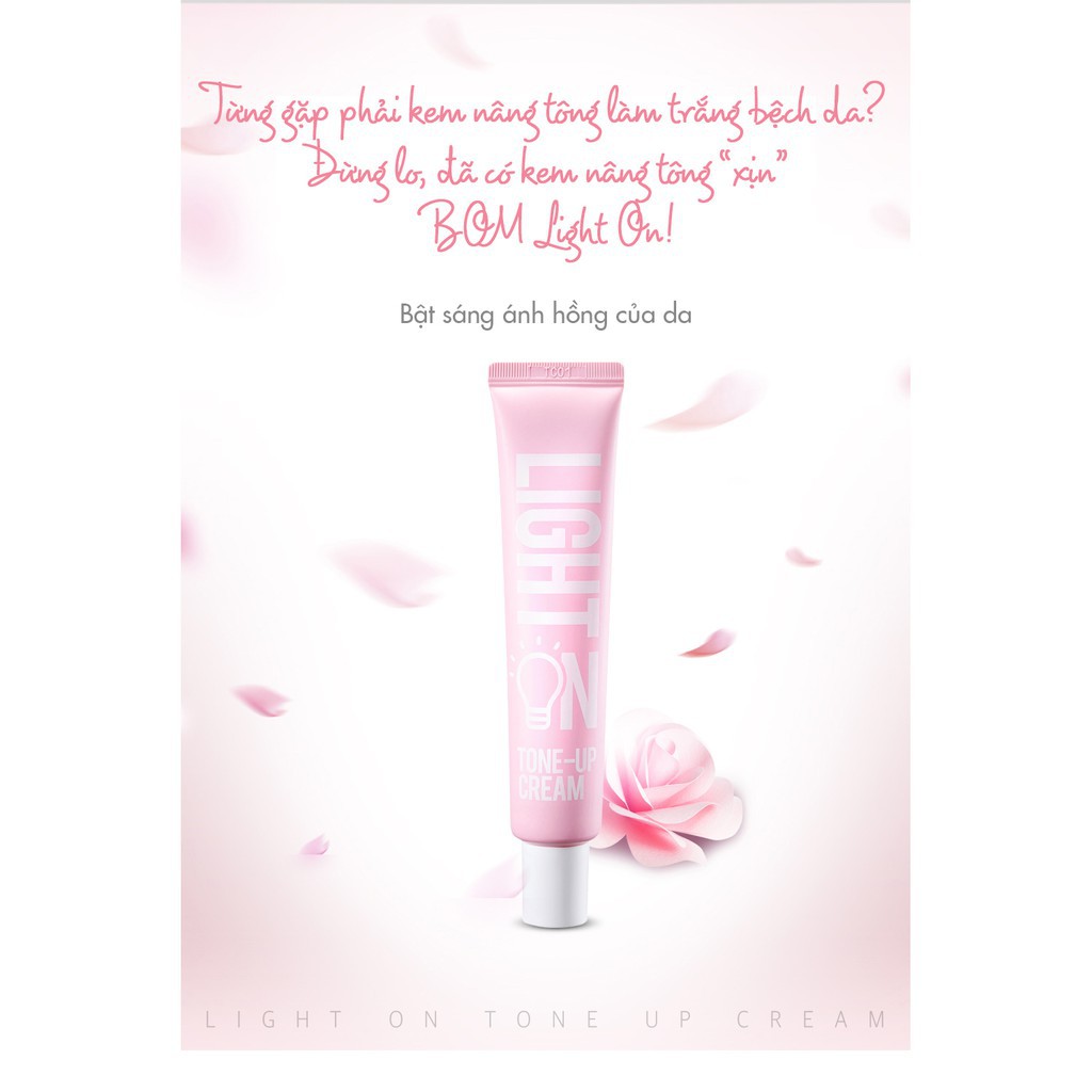 Kem Nâng Tông Da BOM Light on tone -up Cream