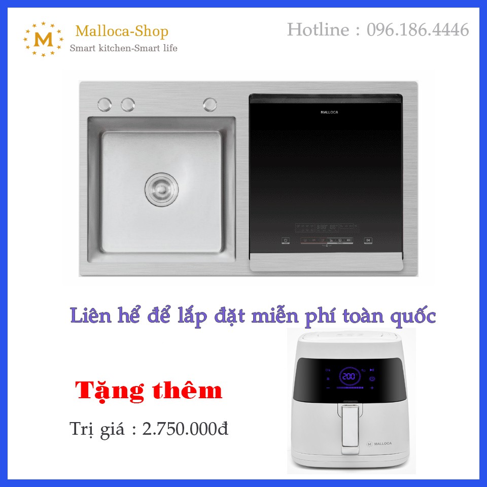 Máy Rửa Chén Malloca WQP6-890F3