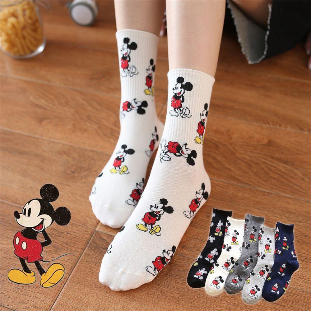 Vớ Cotton In Họa Tiết Hoạt Hình Dễ Thương Phong Cách Harajuku Thời Trang Thu Đông Cho Nữ 2life