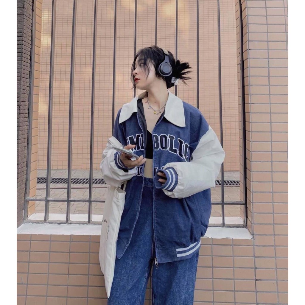 Áo Khoác Nữ, Áo Khoác Bomber Choose Phối Tay Siêu Hot Free Size | BigBuy360 - bigbuy360.vn