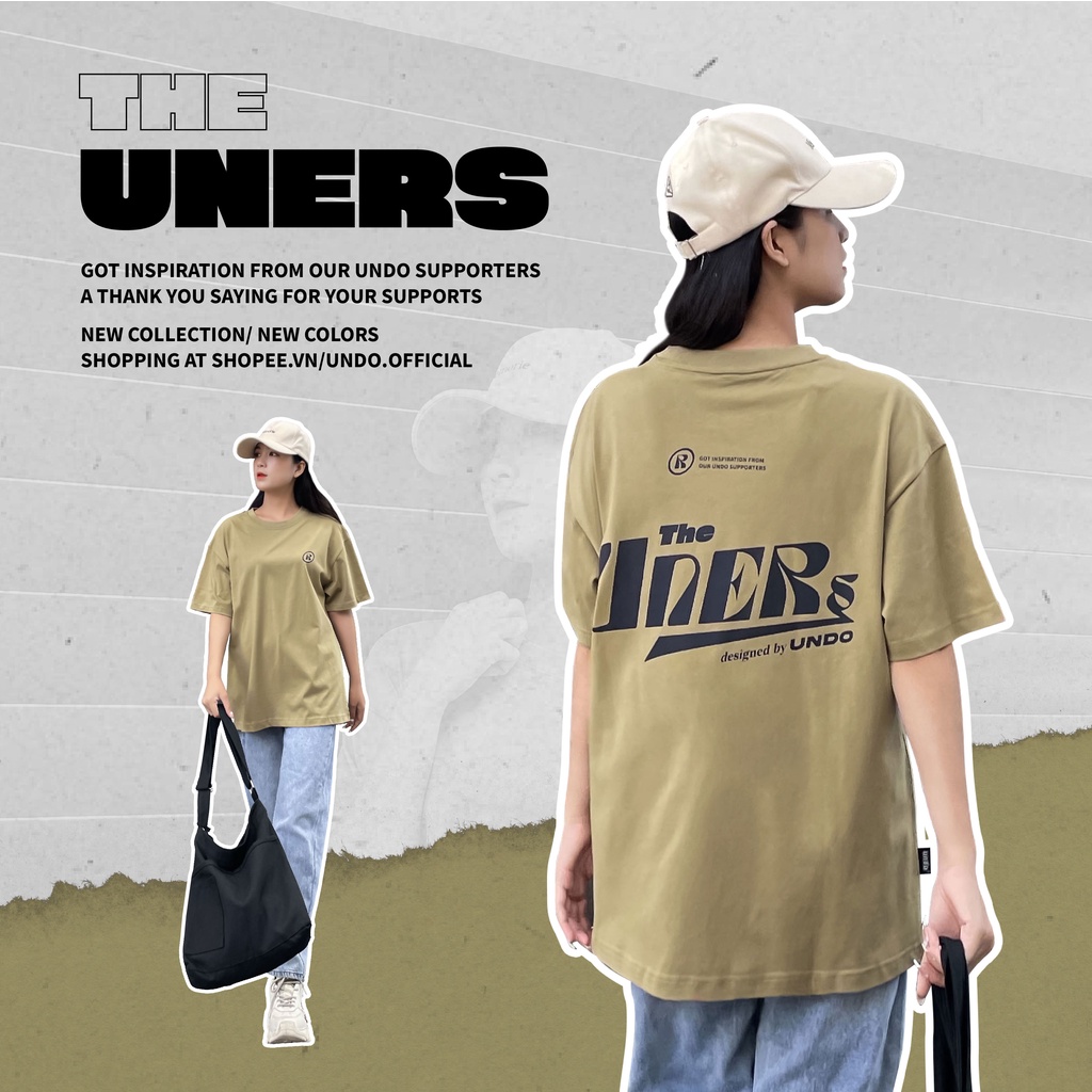 Áo Thun Unisex Undo Uners Màu Stone 100% Standard Cotton - Local Brand Chính Hãng
