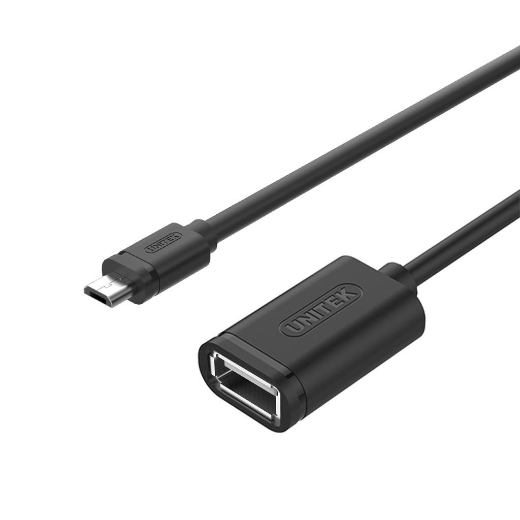 CÁP MICRO USB OTG Y-C438 UNITEK - Dây đẹp - chắc chắn