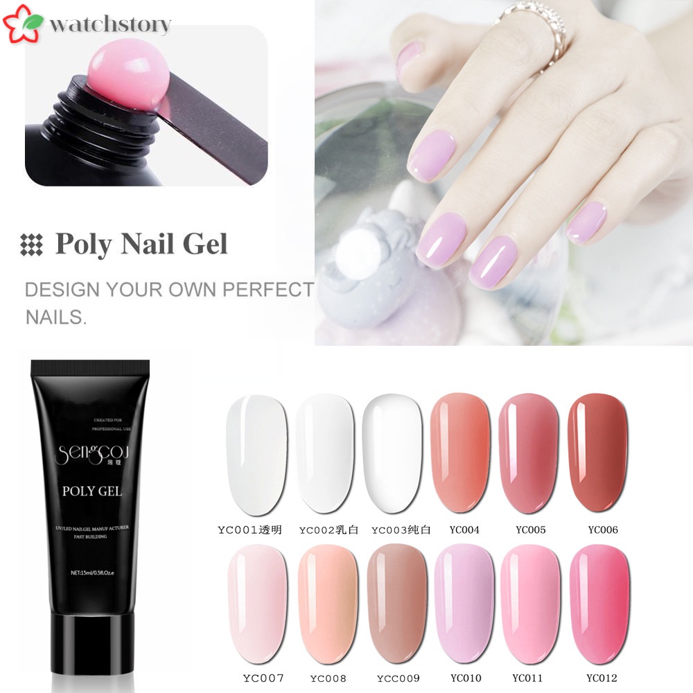 Keo Nối Dài Móng Tay Nhanh Chóng Không Gây Đau Màu Sắc Thời Trang Dành Cho Nữ