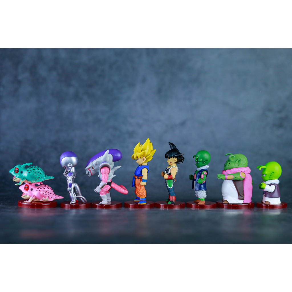 Mô hình set 8 nhân vật dragon ball gia đình Frieza và tộc namek
